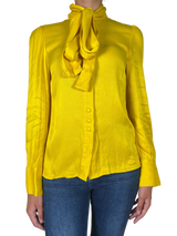 Blusa Amarilla Satinada