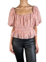 Blusa Corta Fruncida