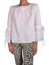 Blusa Blanca Aplicaciones
