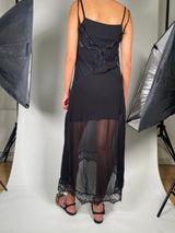 Vestido Traslucido Encaje