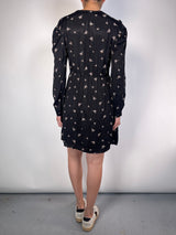 Vestido Viscosa Flores Bordadas