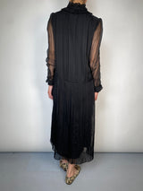 Vestido Seda Botones