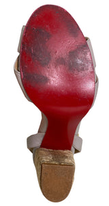 Sandalias Cuero Gris