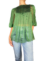 Blusa Verde Traslucida