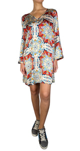 Vestido Mini Estampado Multicolor