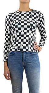 Polera Cuadro Damero