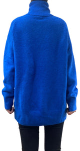 Sweater Azul Cuello Alto