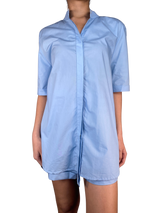 Set Shorts Y Blusa Celeste