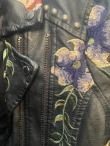 Chaqueta Biker Flores