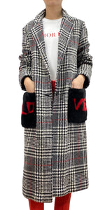 Abrigo Houndstooth Love