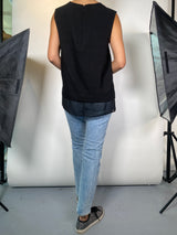 Blusa Sin Mangas Negra