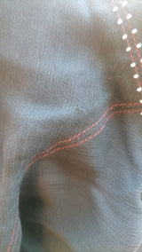 Blusa Traslucida Con Mostacilla