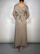 Wrap dress gris