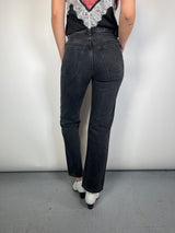 Jeans High Rise Negro
