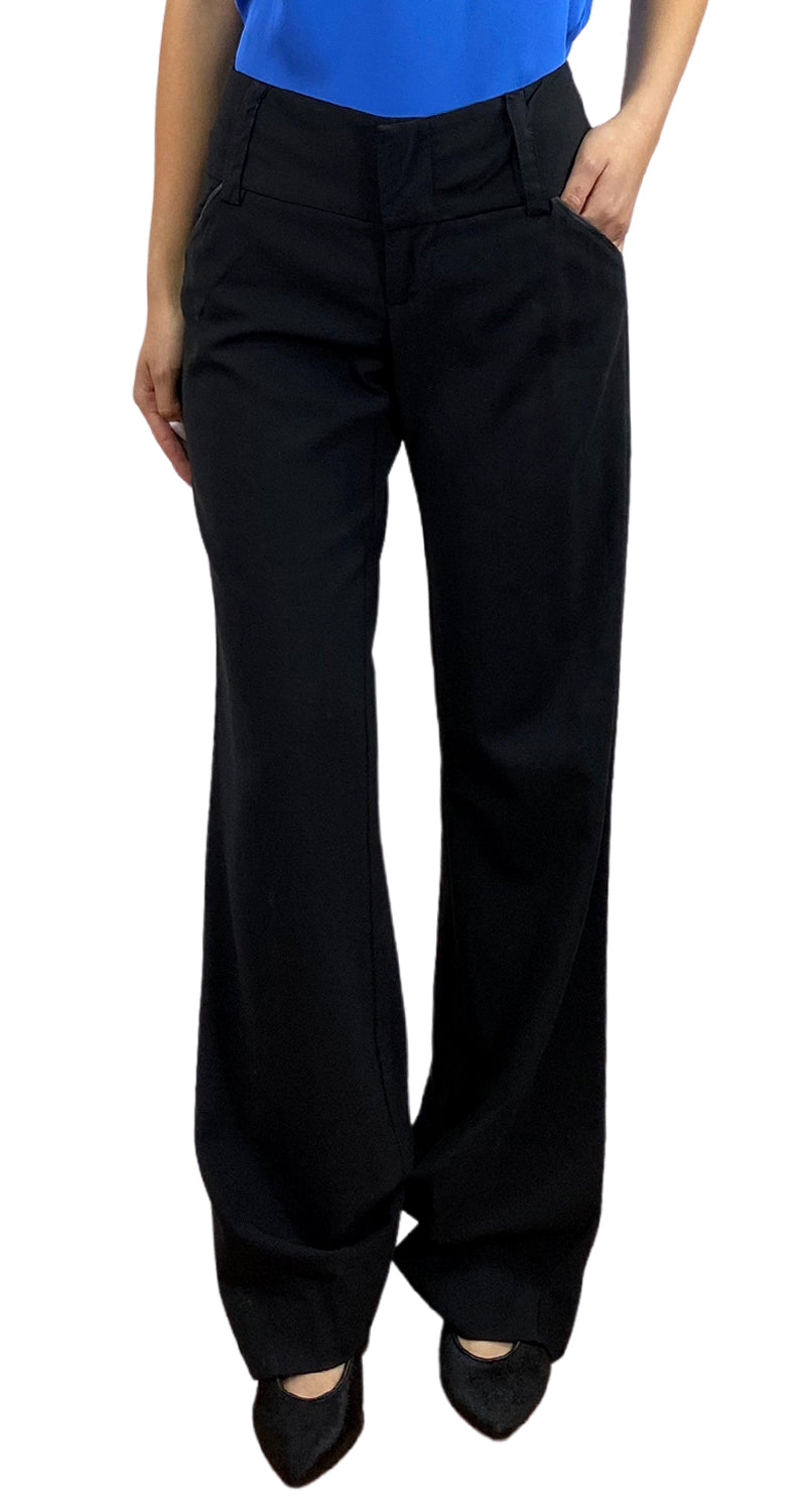Pantalon negro 2025 tela