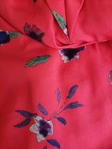 Vestido Rojo Estampado