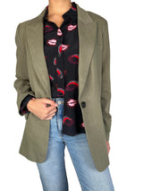 Blazer Lino Verde Militar