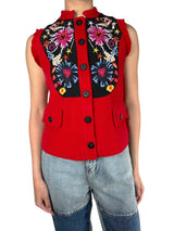 Chaqueta Sin Mangas Lana Y Angora