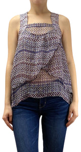 Blusa Traslucida Multicolor