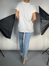 Polera Blanca Estampada