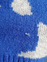 Sweater Leopardo Azul Y Gris