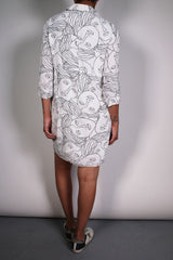 Vestido Blanco Estampado