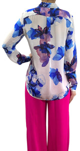 Blusa Floral Traslucida