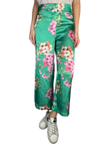 Pantalón Flores Satinado