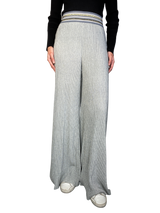 Pantalón Fruncido Fibras Metalizadas