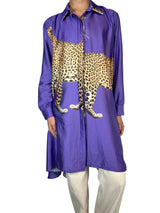 Blusa Leopardo Satinada