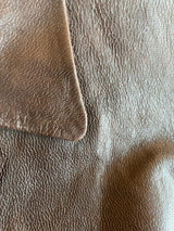 Chaqueta Cuero Café