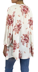 Blusa Lunares Plisada