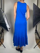 Vestido Azul Con Vuelos