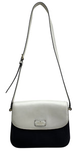 Cartera Cuero Blanco y Negro