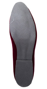 Mocasines Burdeo y Dorado