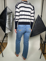 Sweater Blanco y Negro