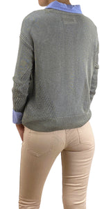 Sweater Gris Tejido