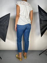 Blusa Blanca Broderie