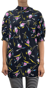 Polera Negra Estampada