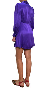 Vestido Morado Satinado