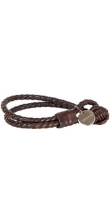 Pulsera Trenzada Café