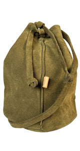 Bandolera Gamuza Verde Musgo