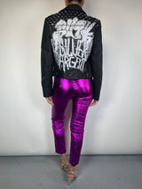 Chaqueta Cuero Vegano Tachas