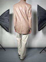 Blazer Beige Cuero Vegano