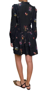 Vestido Negro Estampado