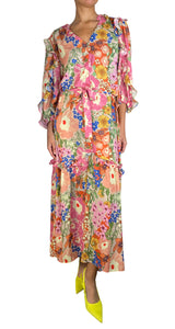 Vestido Floreado Anis por Falabella PLUS SIZE