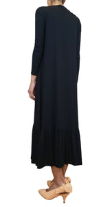 Vestido Negro Maxi Oversize