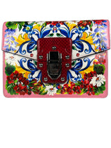 Cartera Mayólica Floral Lucia Y Fular De Seda