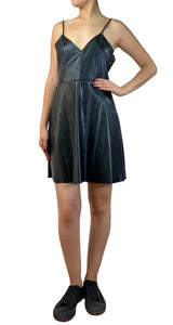 Vestido Ecocuero Negro