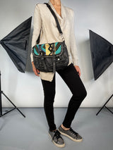 Bandolera Negra Cuero